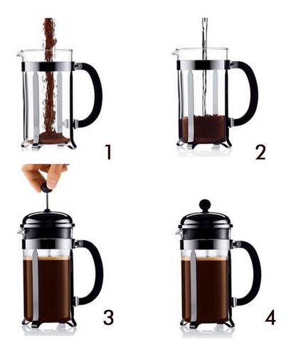 Cafetera Bodum Brazil Original Con Embolo 8 Pocillos