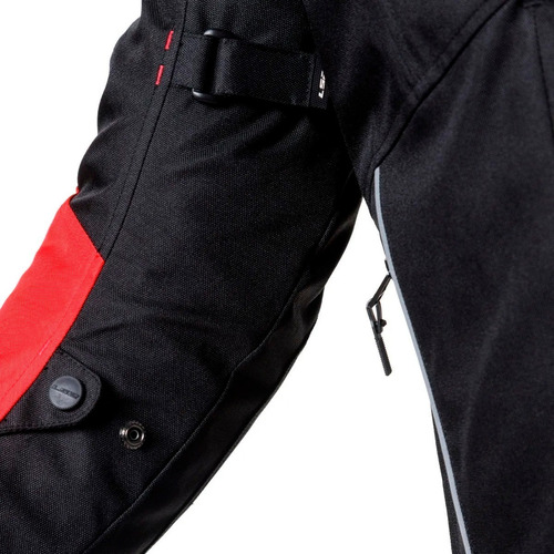 Campera Moto Ls2 Serra H Black Red Zeta Motos