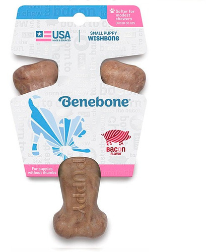 Benebone Wishbone Puppy Bacon - S