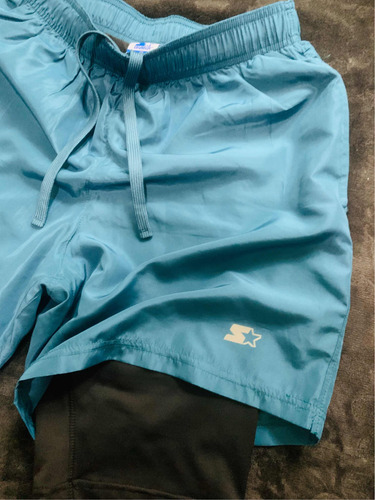 Gimnasio Short Con Licra Deportiva 2 En 1 Hombre Correr