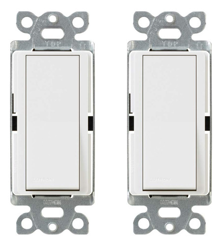 Interruptor De Encendido Apagado Paquete De 2 Color Blanco
