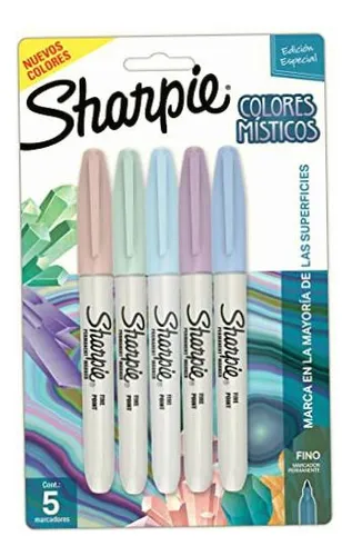 Marcador Permanente Sharpie 2155612 Colores Misticos C/5pzs