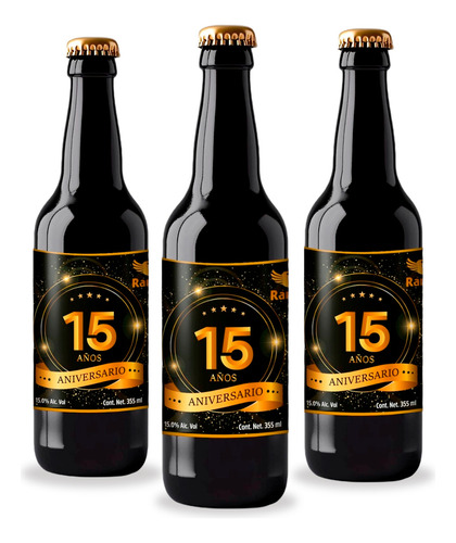 Cerveza Ramuri Lagrimas Negras - 15 Aniversario - 3 Pack