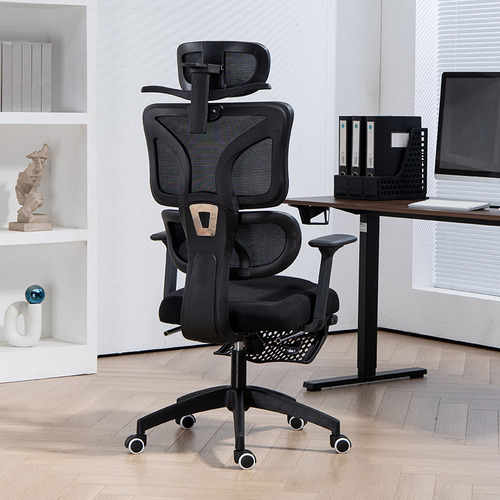 Silla Ergonómica Oficina Ejecutiva Reclinable Con Colgador Color Negro