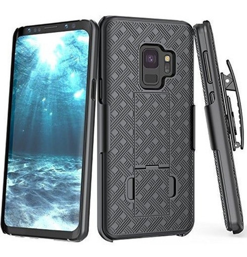 Galaxy S9 Case, Till [thin Design] Holster Locking Belt Clip