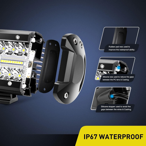 2 Unidades De 4 Pulgadas Led Pods 60 W Conducción Le 6665261