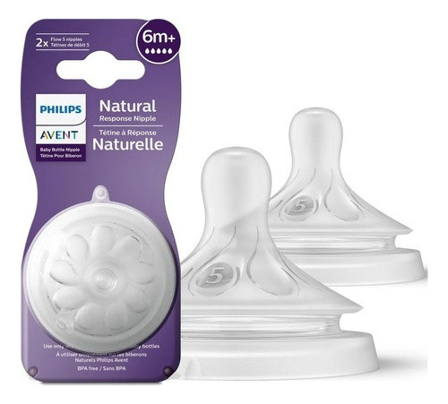 Tetinas Avent Natural Nivel 4 +6m