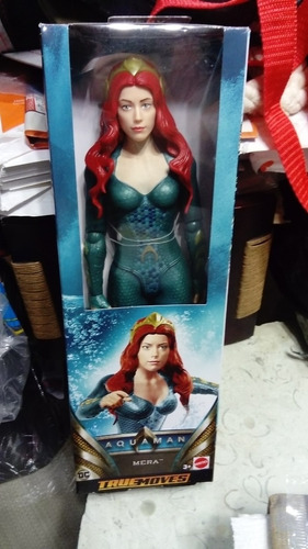 Aquaman, Mera, Mattel Figura 12 Pulgadas, Articulada