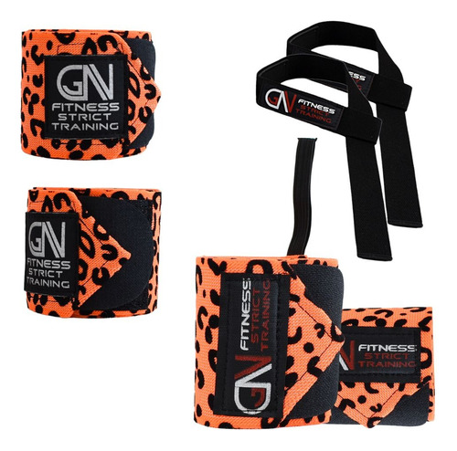 Vendas De Rodilla Knee Wraps + Muñequeras+ Straps Oferta