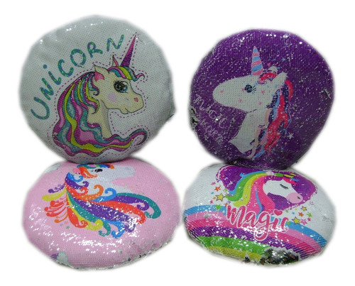 Almohadon Lentejuelas Unicornio