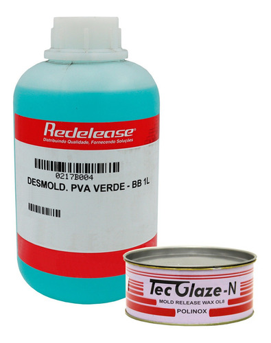 Kit Desmoldantes Para Laminação Com Resinas Poliester Cor Verde