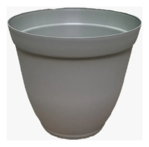 Maceta Matri Linea Finny 24 Para Plantas - Diseño Elegante Gris Finny