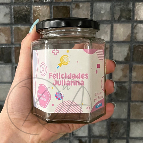 Frascos Vidrio Personalizado Hexagonal 250 Ml 9 Oz X 96 Pz