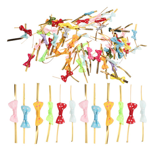 Kit Twist Tie Bows Bow Tie Candy, 100 Unidades