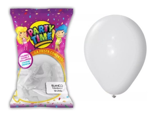 Globos Blanco X 10 Unidades, 9 Pulgadas Cotillon Chirimbolos