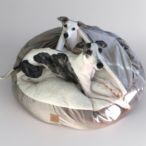 Cama Para Cachorro Grande Coberta Saco De Dormir Gg 80x80