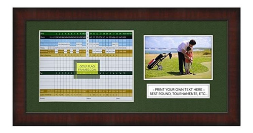 Marco De Imagen De 8x17 Brown Golf Scorecard, Moldura Brn-0
