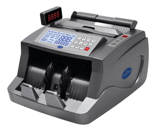 Imagen 1 de 9 de Contadora De Billetes Máquina Cuenta Dinero Detector Falsos