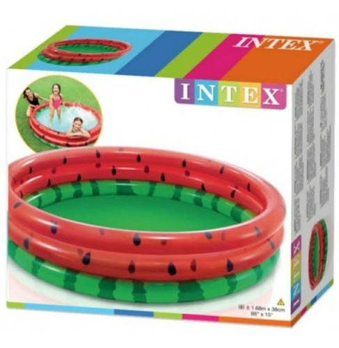 Piscina Inflable Redonda P/ Niños 1.68mx38cm Sandia Intex.