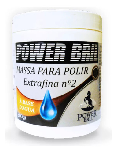 Massa P/ Polir Branca N 2 Base Água Power Bril 500g
