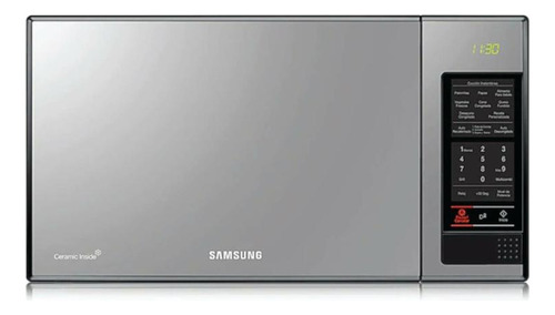 Horno Microondas Samsung Mg402madxbb 40l Con Dorador Gris