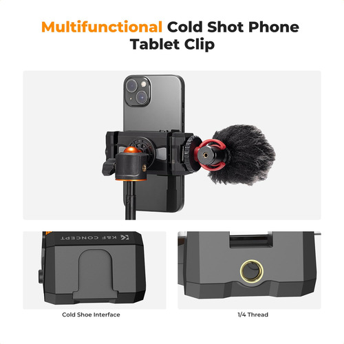 Soporte Adaptador Kf Concept Para Iphone Samsung Ipad Surfac Negro