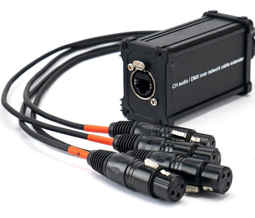 Cable Caja Rj45 - Xlr (kit Caja 4 Macho + Caja 4 Hembra)