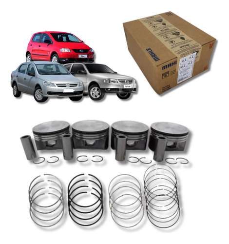 Kit Pistão E Anel Std Gol 1.0 8v Flex 2008 A 2015