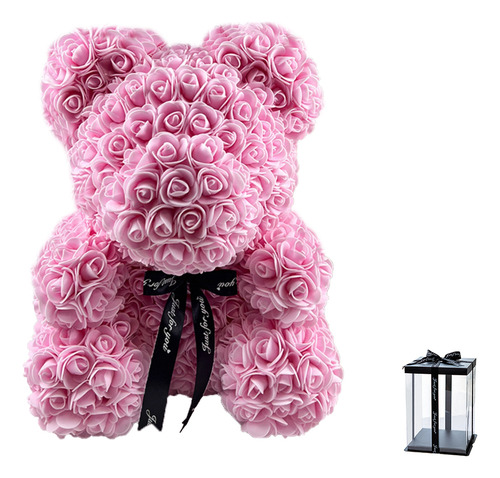 Flores De La Inmortalidad Rose Bear Regalo Creativos