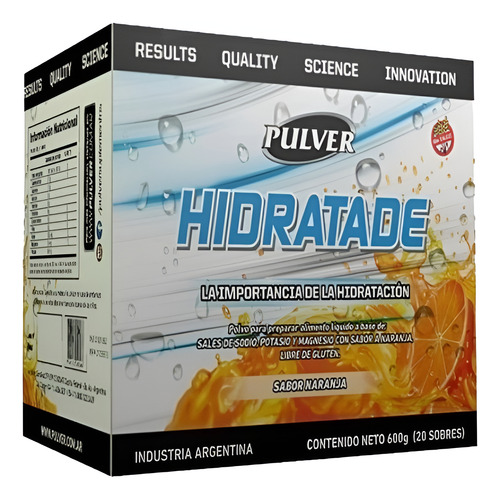 Hidratade (naranja) Sobres De 30 Grs. X 600 Gr (pulver) Naranja