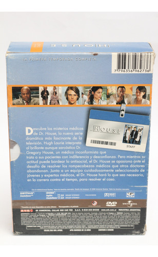 Dvd Box Dr. House Temporada Uno 1 Falta Disco 4 (Usado)