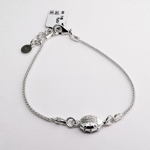 Pulsera Fope Con Vaquita De San Antonio En Centro, Plata 9 