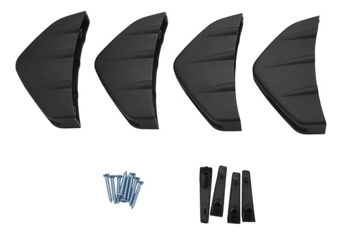 Set Universal De 4 Aletas Difusoras Para Parachoques Trasero