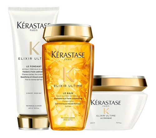 Kérastase Elixir Ultime Sham250ml + Cond200ml + Másc200ml