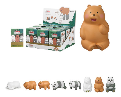 Miniso Blind Box Caja Sorpresa We Bare Bears Figura 3x5 Cm