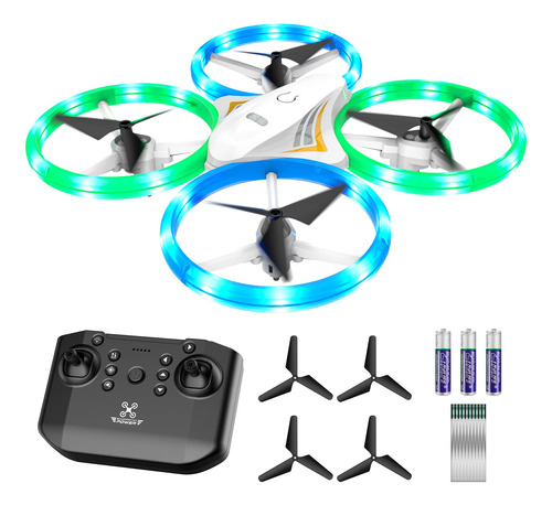Dyineefy Mini Dron Para Ninos, Pequeno Cuadricoptero Led Col