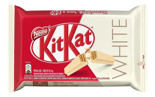 Wafer White Coberto Com Chocolate Branco 41,5g KitKat