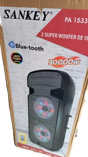 Parlante Sankey 2x15 Con Bluetooth Grande