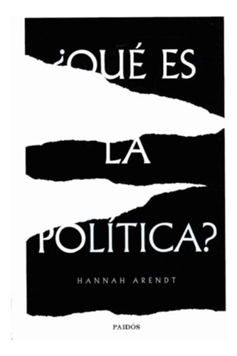Libro Qué Es La Política?