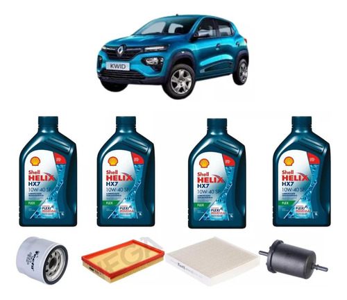 Kit Revisao Troca De Oleo Renault Kwid 1.0 12v 