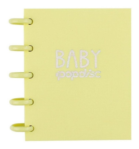 Caderno Baby Méd Pontilhado Amarelo Baunilha 90g/m2 Pop Disc