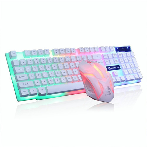 Y) Teclados Con Mouse Kits Gamer Pc Mecánico Luces Pc