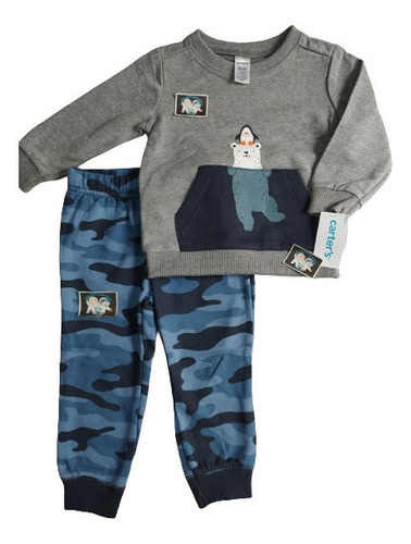 Conjunto Carter`s Para Niño De 2 A 5 Años, Nuevos Oso Polar