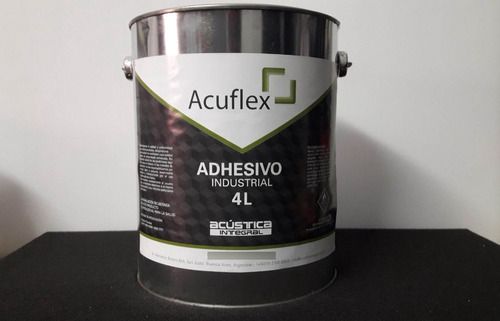 Imagen 1 de 6 de Cemento De Contacto Adhesivo Acuflex Lata X 4 Litros (prof.)