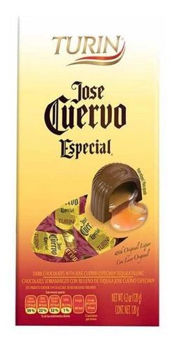 Chocolates Importados Turin Jose Cuervo, Rellenos De Tequila