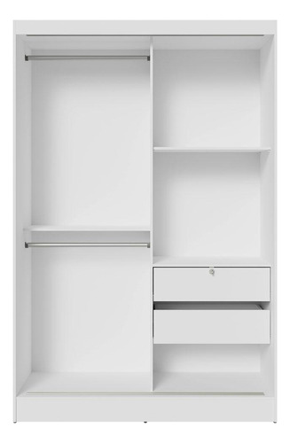Armario corredizo blanco de 2 puertas Max Madesa