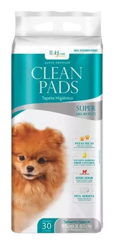 Tapete Higiênico Clean Pads C/30 Unidades - 85x60cm