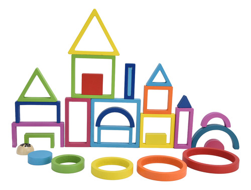 Juego De Rompecabezas Apilables Baby Blocks, Colorido Edific
