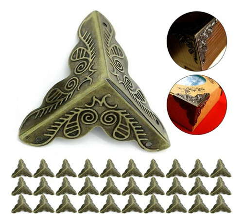 Protector De Esquinas, 30 Unidades, Funda De Metal Tallado