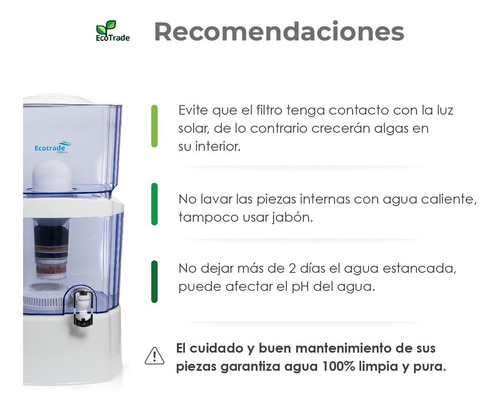 Filtro Purificador Agua Ecotrade Filters 24 Litros